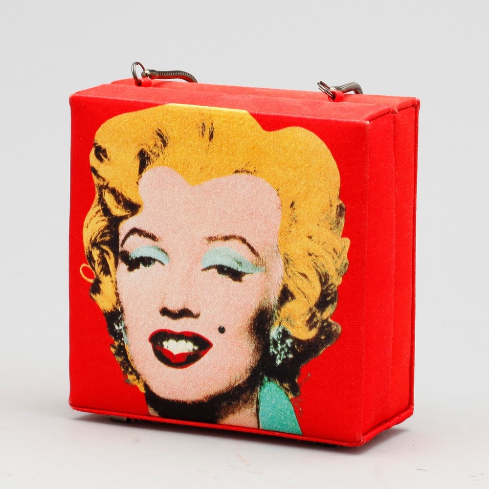 Collectible Philip Treacy Marilyn Monroe Andy Warhol Box Bag